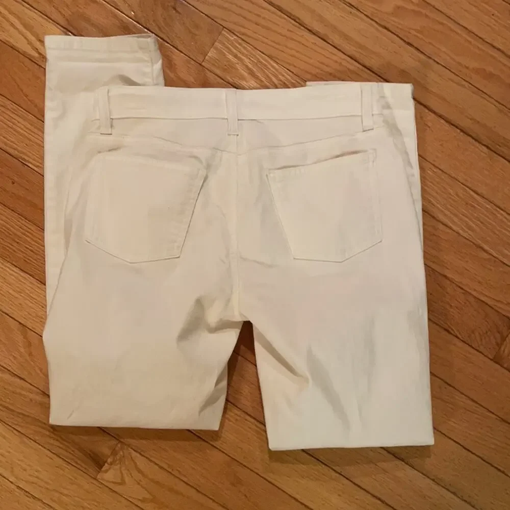 Eileen Fisher white skinny jeans size 2 - Picture 6 of 7